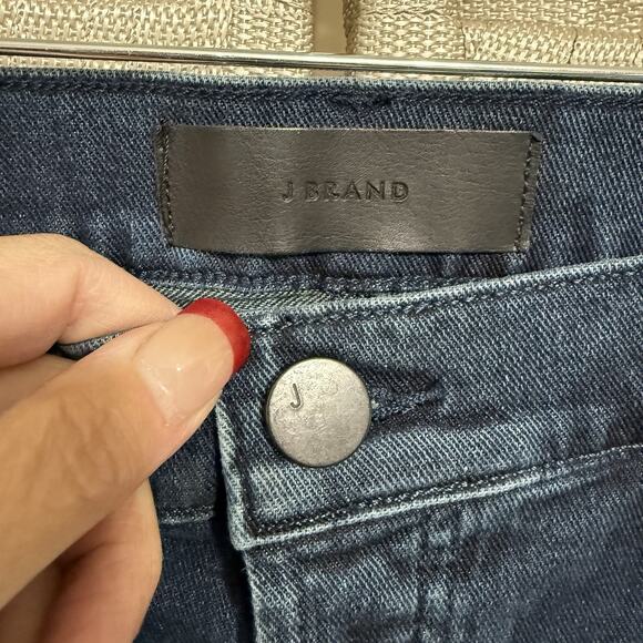 J Brand BEARDEN MOTO JEANS Men 36 Dark Blue Wash Skinny Fit Left Hand Twill NEW - Picture 6 of 11